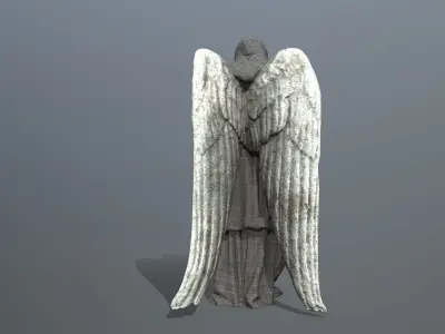 Woman Angel Low-poly 3D model