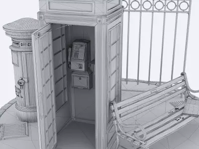 London Corner Free 3D model