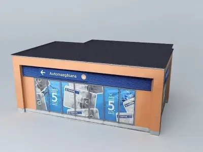 Carwash type 1 Statoil Fuel%26Retail Free 3D model