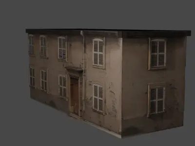 Urban building Free low-poly 3D model