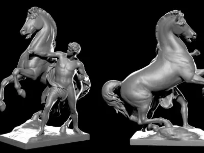 Horse Sculpture 3D print model