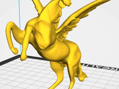 Using golden elf holding axe Free 3D model
