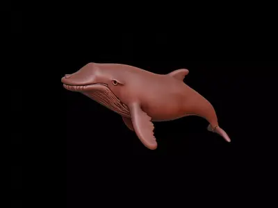 Whale Animal Sculpture 3D print model purchase