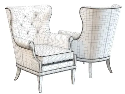 Hooker Furniture - Maya Armchair 3D model