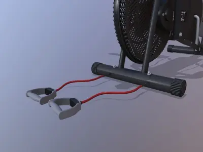 Air Bike Exercise Cycle 3D model