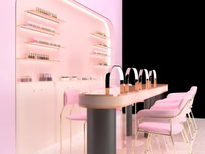 Beauty salon 3D model purchase