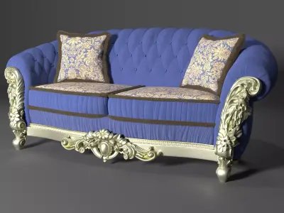 Couch barouqe 3D model