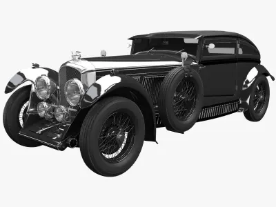 Bentley Blue train Black  3D model
