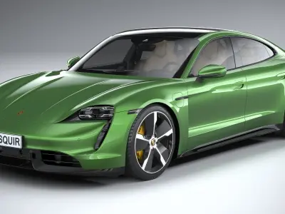 Porsche Taycan Turbo S 2020 3D model