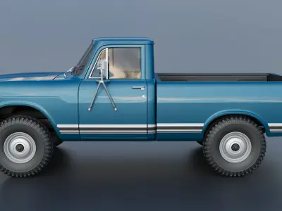 International Pickup 1972 3D print model