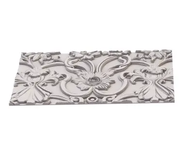 decor set wall panel wall relief mural CNC 36 3D model