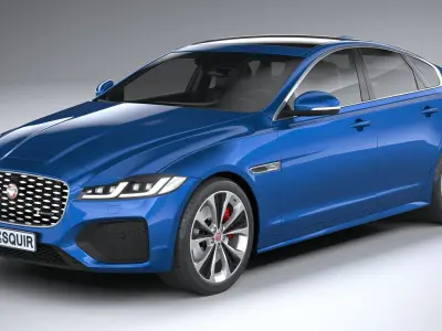 Jaguar XF 2021 3D model