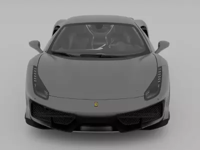 Ferrari 488 Pista 3D model purchase