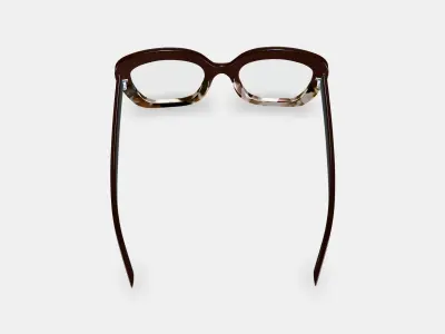 Gabriela Eyeglasses in Ganache Tortoise Fade 3D model
