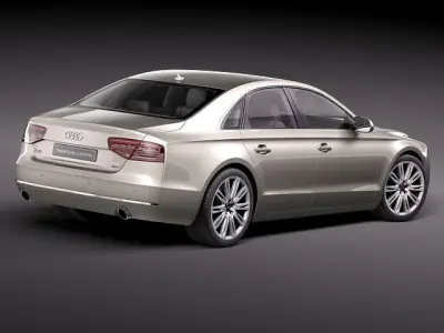 Audi A8 LED 2011 3D model