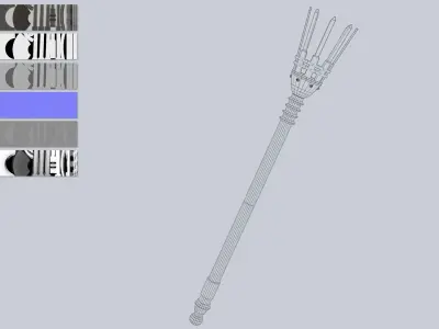 Torch Low-poly 3D model