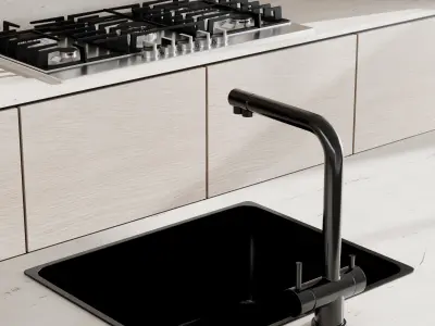 Kitchen Appliance Bosch Kitchen Set 78 Low-poly 3D model