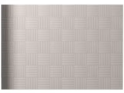 Plaster Wall Panel 3D model