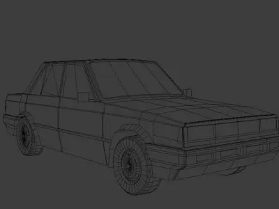 Nissan Sentra  Low-poly 3D model