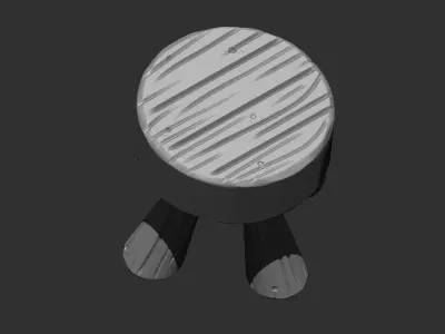 Stylized Wooden Objects IMM Brush Pack 11 in One 3D model