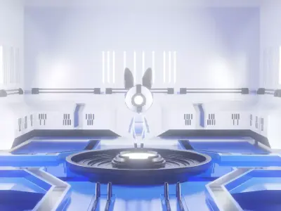 Little Bot Bunny Free 3D model