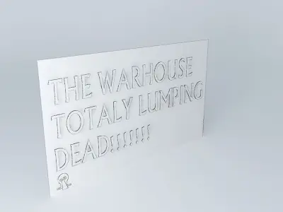 THE WARHOUSE IS TOTALLY LUMPING DEAD Free 3D model
