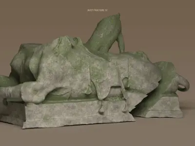 Broken Statues and Ruins COLLECTION 3D model