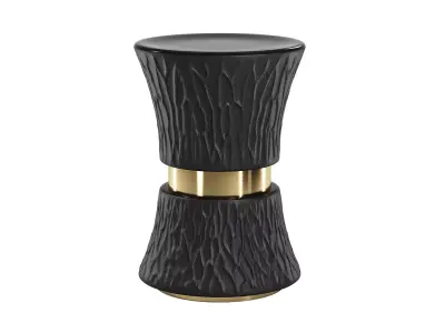 Hand Carved Stool - Side Table 3D model