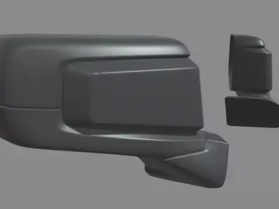 Car Mirror Chevrolet Silverado 2020 Low-poly 3D model