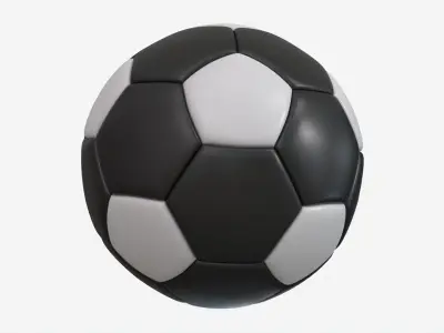 Soccer Ball 02 Inverted 3D model