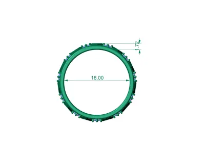 ring diamond 3D print model