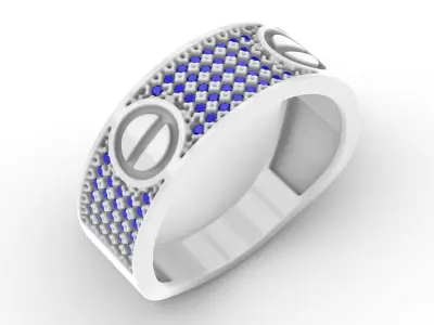 Jewelry Diamond Ring Model RG82 Free 3D print model