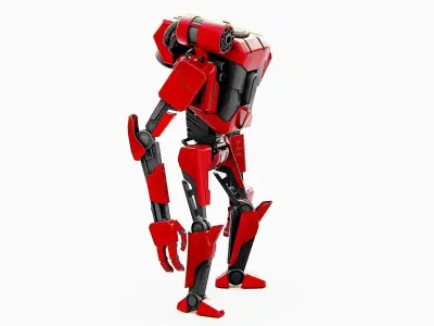 COMBAT DROID K-25 Rigged for Unreal Engine - Unity - MIXAMO  3D model