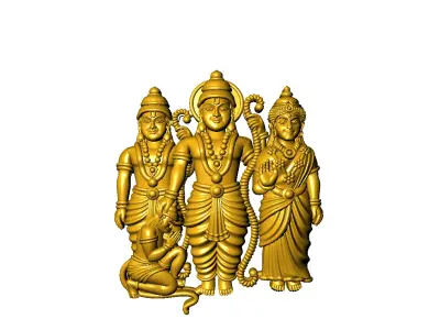 Ram lakshman sita hanuman ji  3D print model