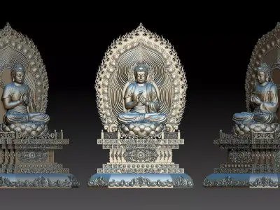 Amitabha Buddha  3D print model