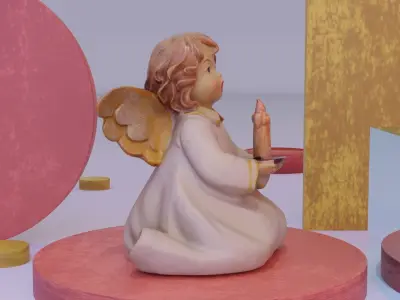 Angel poor art 01 high-poly 3D model