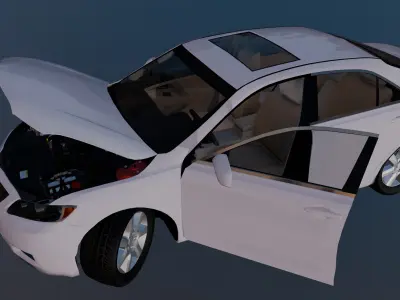 Realistic Toyota Camry 2010 Low-poly 3D model