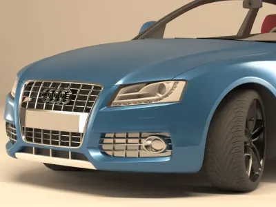 A great car from Audi Low-poly 3D model
