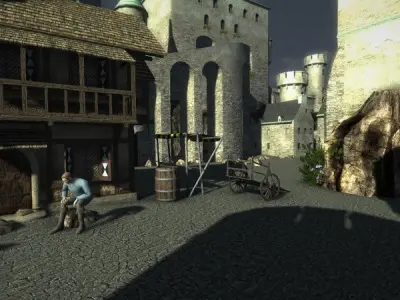 Medieval Castle 3 Low-poly 3D model