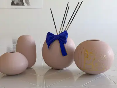 EB Incense vases 3D model