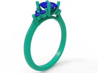 Diamond Ring 3D print model 50