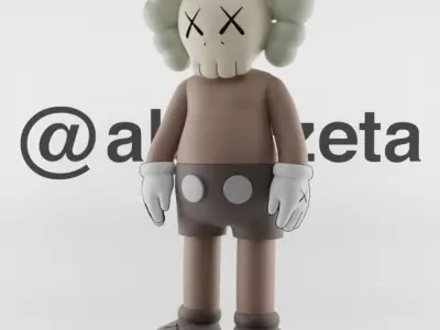Kaws Jibbitz Charm Companion x BFF for Print 3D print model