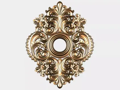 Carved decor for cnc 50 3D model