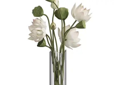 Flower In Vase 108 3D model