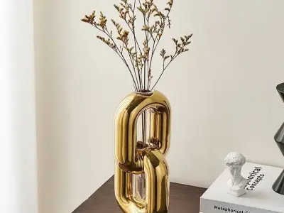 Modern Chain Flower Vase  3D print model