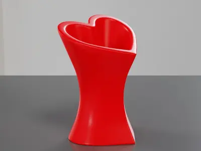 Heart Vase  - Penholder  3D print model