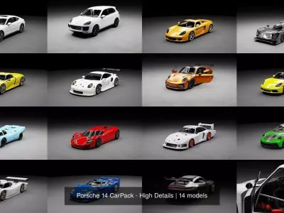 Porsche 14 CarPack - High Details
