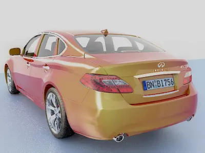 Infinity M56S car model Low-poly 3D model