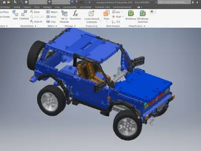 LEGO Technic Vehicle 3D model 3D model
