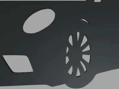 Porsche 911 GT3 Wall Silhouette 3D print model